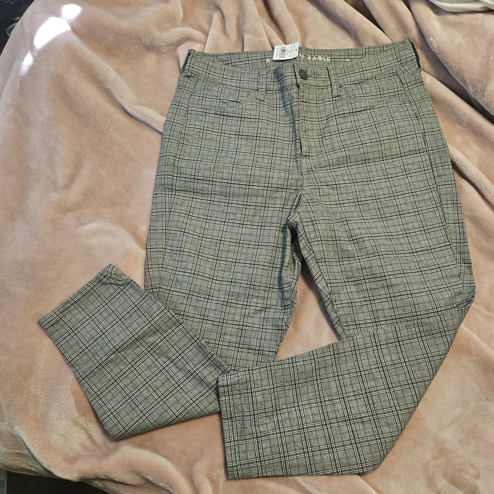 Gray Plaid Pants